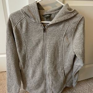 Eddie Bauer gray soft zip up size L